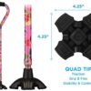 Nova Joy Designer Offset Quad Cane for Seniors