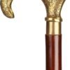 Ajuny Walking Sticks for Men Women Seniors Wooden Canes with Detachable Brass Handle
