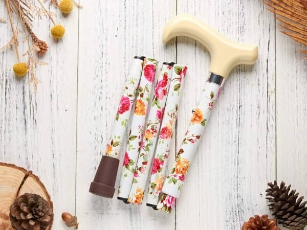 Merry Sticks Designer Folding Adjustable Walking Cane