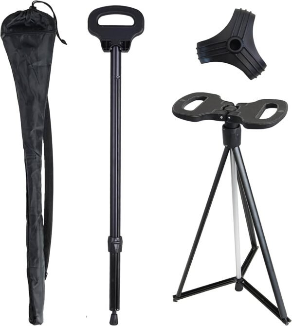 Portable Cane Chair Foldable