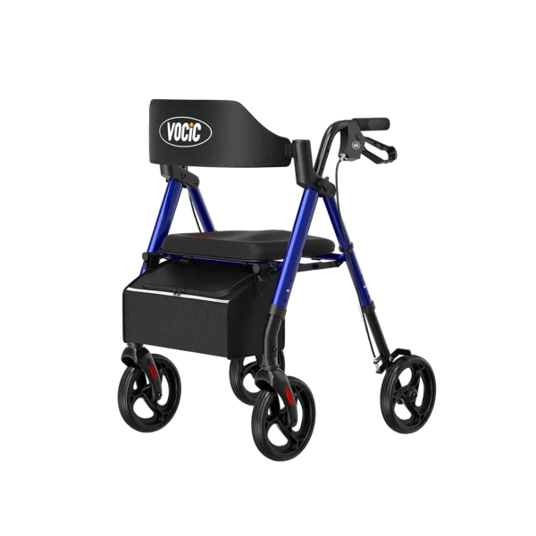 Soundfuse Rollator Walkers for Seniors with Seat Dual Height Adjustment